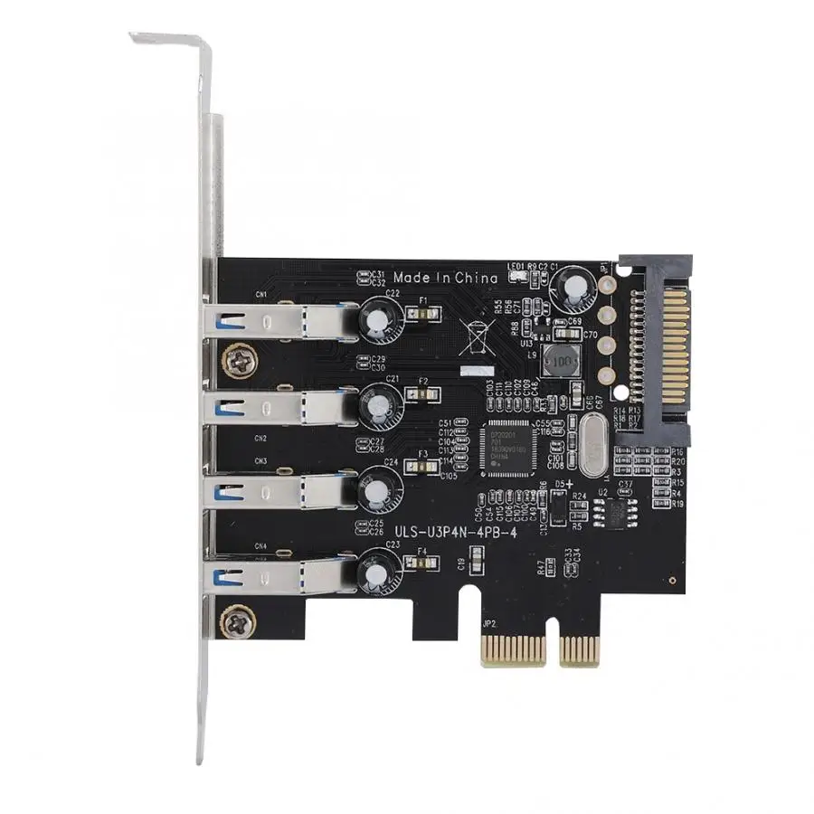 Горячий SATA разъем питания расширение Экспресс карты адаптер 4 портовый USB 3 0 PCI 15