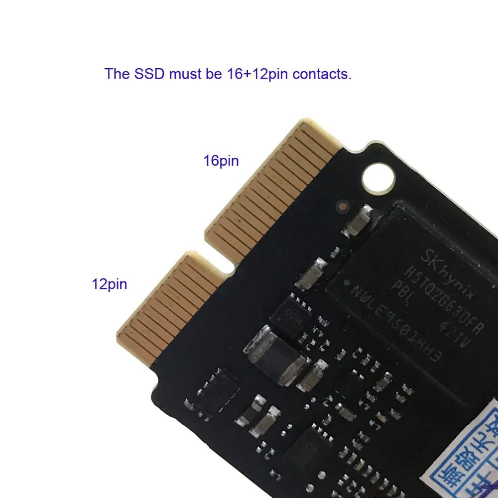 Кабель PCI Express 4X M.2 NGFF M Key to 2013 2014 2015 Apple Macbook SSD адаптер pcie riser card для A1493 A1502 A1465