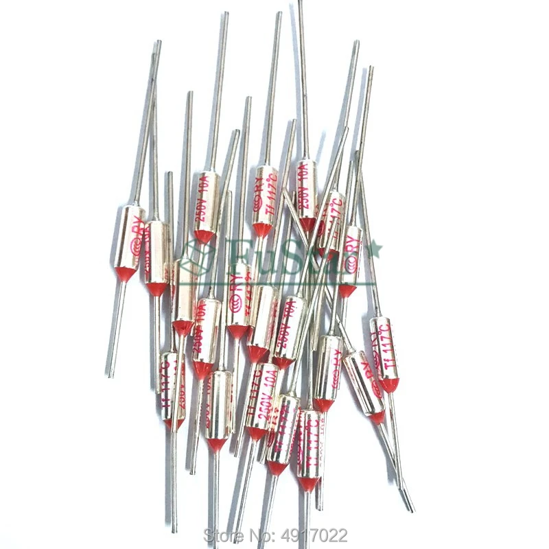 Термопредохранитель TF 10 А 250 В температура 65C 85C 90C 100C 105C 120C 130C 152C 165C 172C 250C 192C 200C 216C 240C