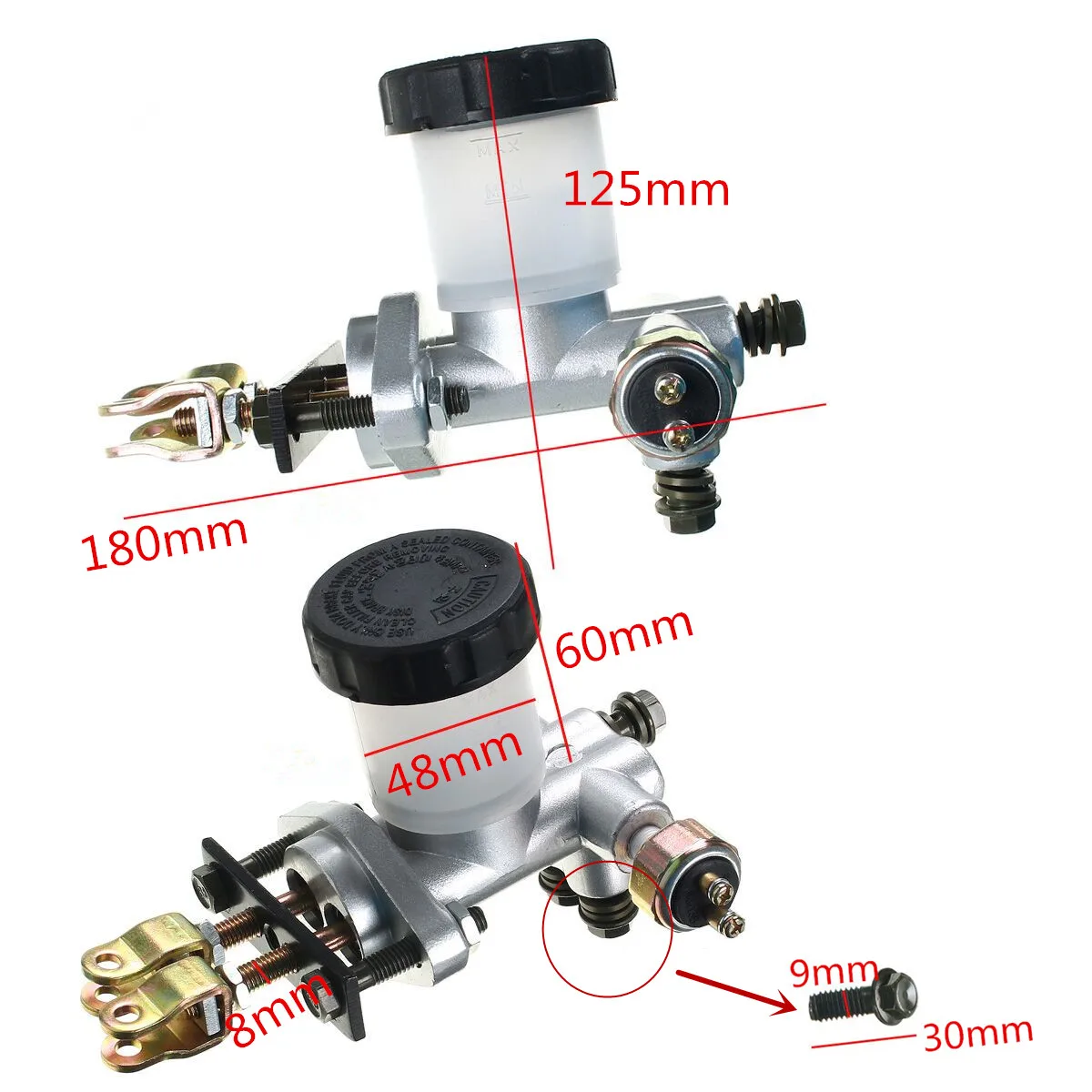 Мотоциклетный Гидравлический тормозной главный цилиндр насос для 90 110 125 150 200 250CC