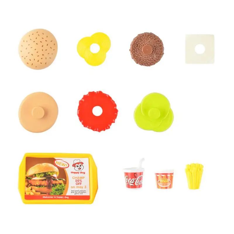 Игрушечный домик для детей мини гамбургер набор игрушек картофель фри модель