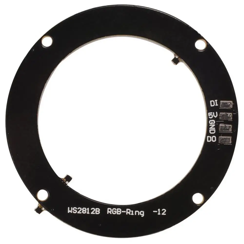 Цифровой светодиод Ws2812 Ring RGB 5050 LED интегрированный драйвер совместимый 12 LEDs-D50Mm |