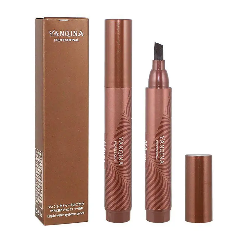 На каждый день 3 цвета Водонепроницаемый немаркий жидкий карандаш для бровей