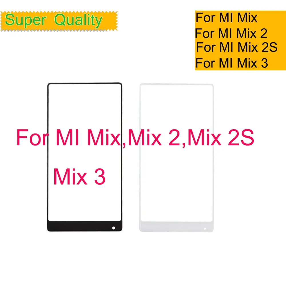 

10Pcs/lot For Xiaomi MI Mix 2 2S 3 Mix2 Mix2s Mix3 Touch Screen Panel Front Outer Glass Lens Touchscreen NO LCD Digitizer