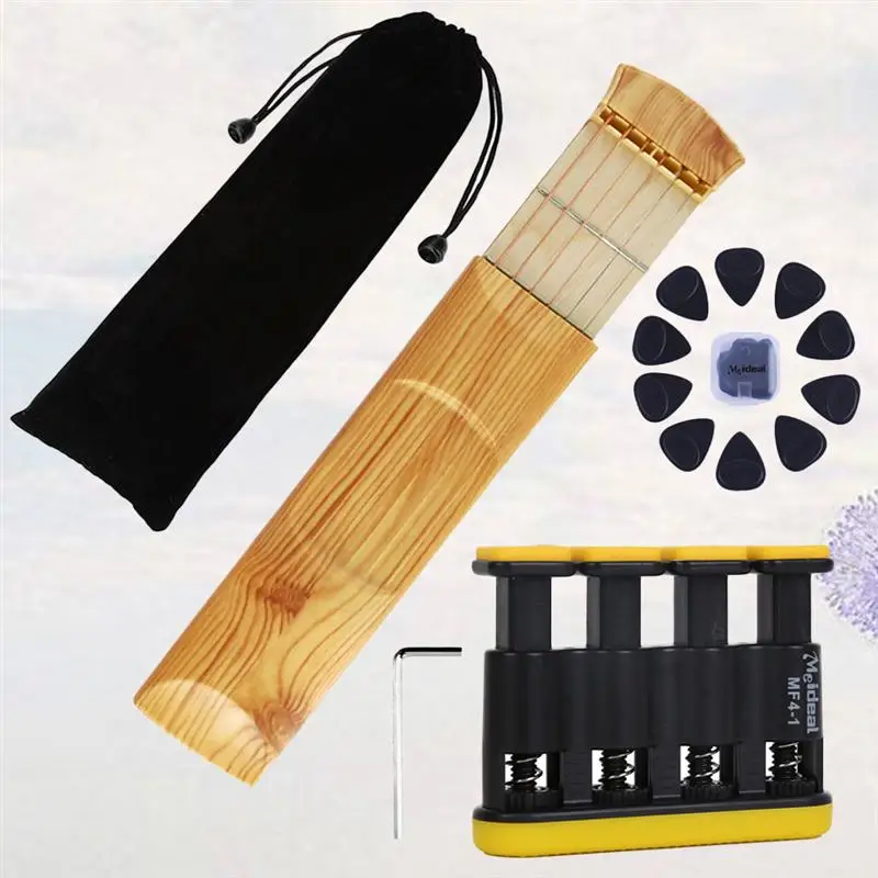1 Set of Finger Training Practical Premium Durable Strengthener Trainer Exerciser for Guitar Musicians | Спорт и развлечения