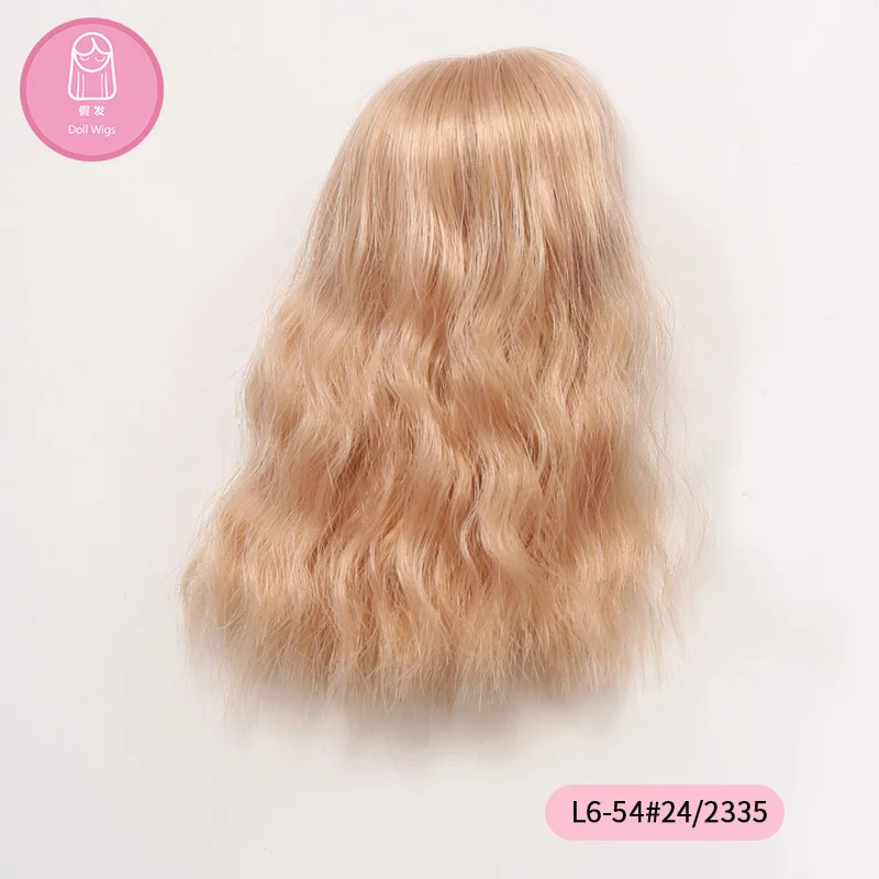 Wig For Doll BJD L6# free shipping size 16-17cm 1/6Curly Bangs Heat Resistant Synthetic long hair Wigs in beauty | Игрушки и хобби