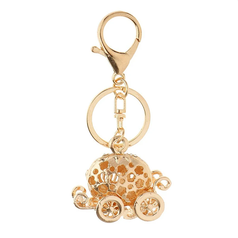Keychain Carabiner Transparent Rhinestone Pumpkin Charming Car Pendant | Украшения и аксессуары