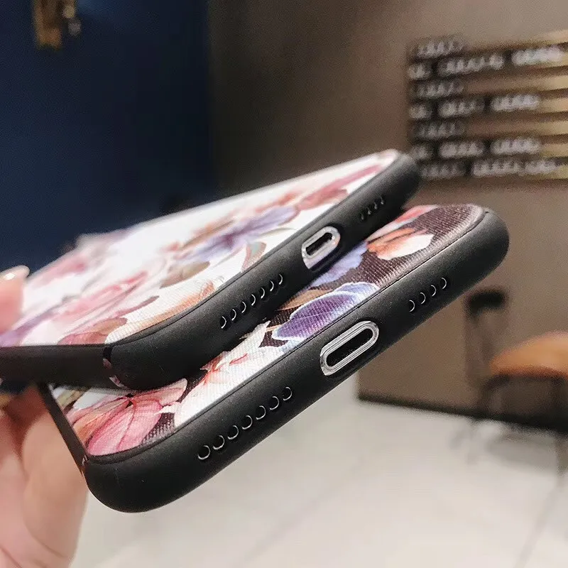 Lovebay ТПУ простой цветок полный Мягкий защитный чехол для IPhone 6 S 7 8 Plus X XS Max XR Coque
