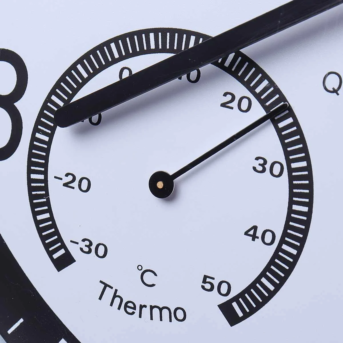 Пластиковый Измеритель температуры и влажности бесшумные кварцевые настенные