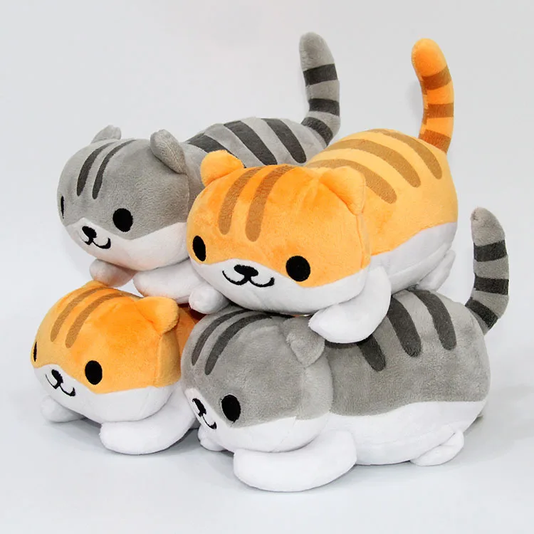 4 шт./компл. плюшевые игрушки Neko Atsume милые кулоны в виде животных на заднем дворике