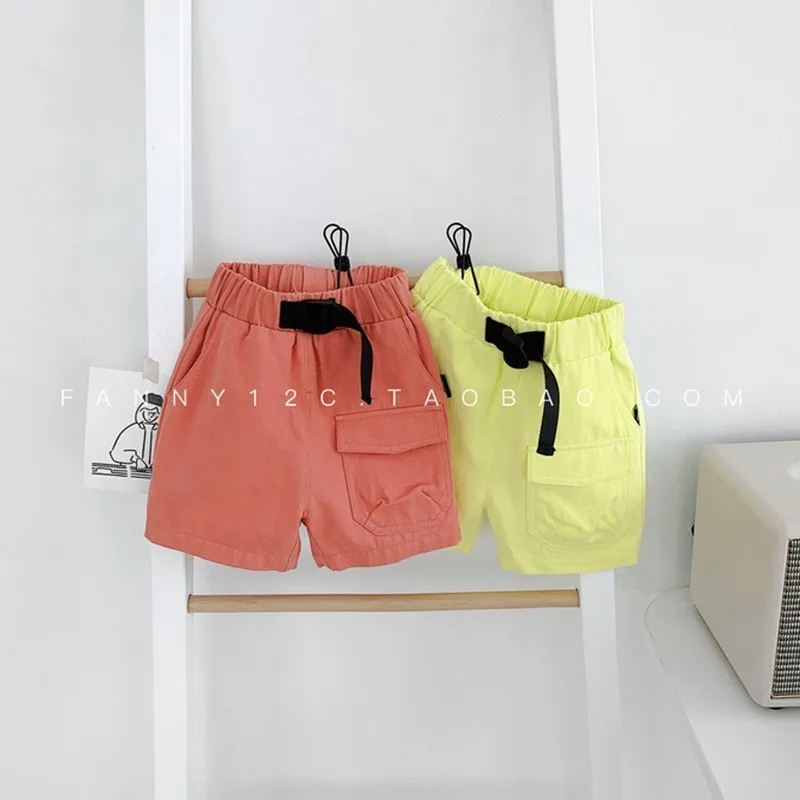 Шорты для мальчиков с эластичным поясом летние модные повседневные детские