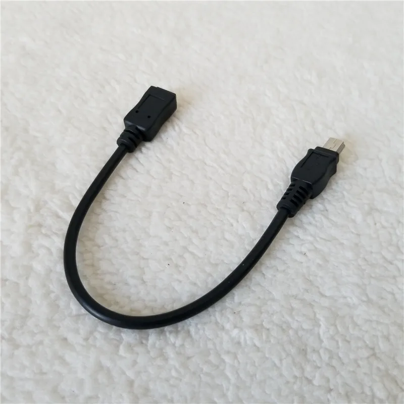 USB 2 0 Мини usb 5Pin адаптер папа к женскому Удлинительный кабель черный 15 см для