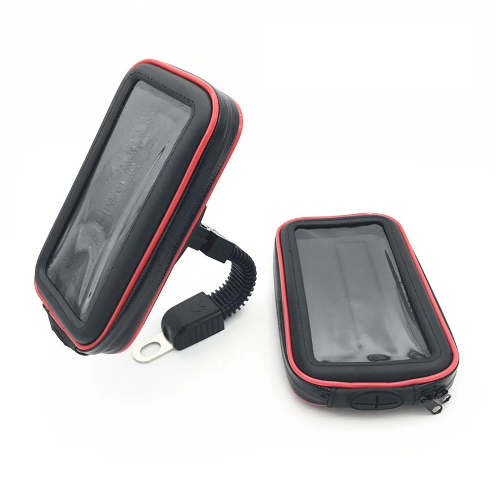 Motorcycle Bicycle Bracket Rearview /Handlebar Holder Mount Waterproof Bag Pouch Cover Case for Universal Mobile Phone GPS | Автомобили и