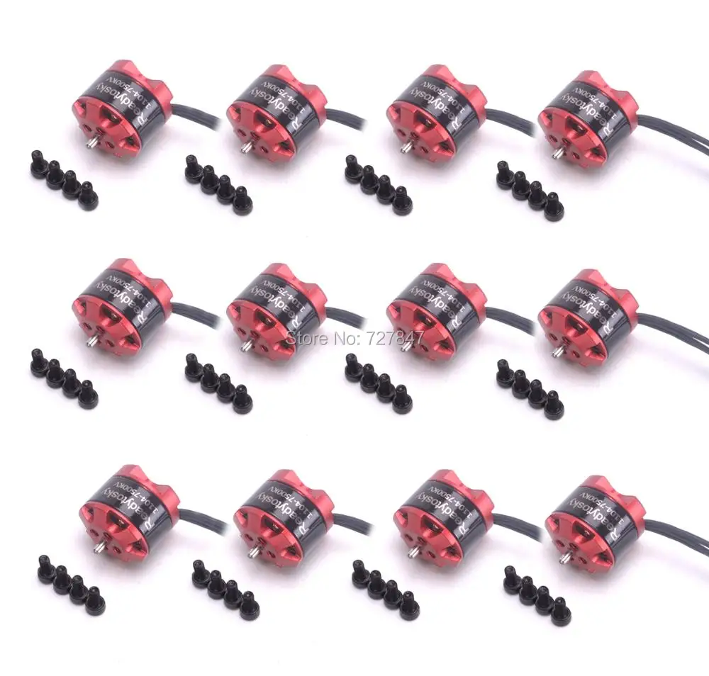 Новый 1104 7500kv мини Бесщеточный 2 3s мотор для DYI RC 80 90 100 мм 120 2030 мультироторный
