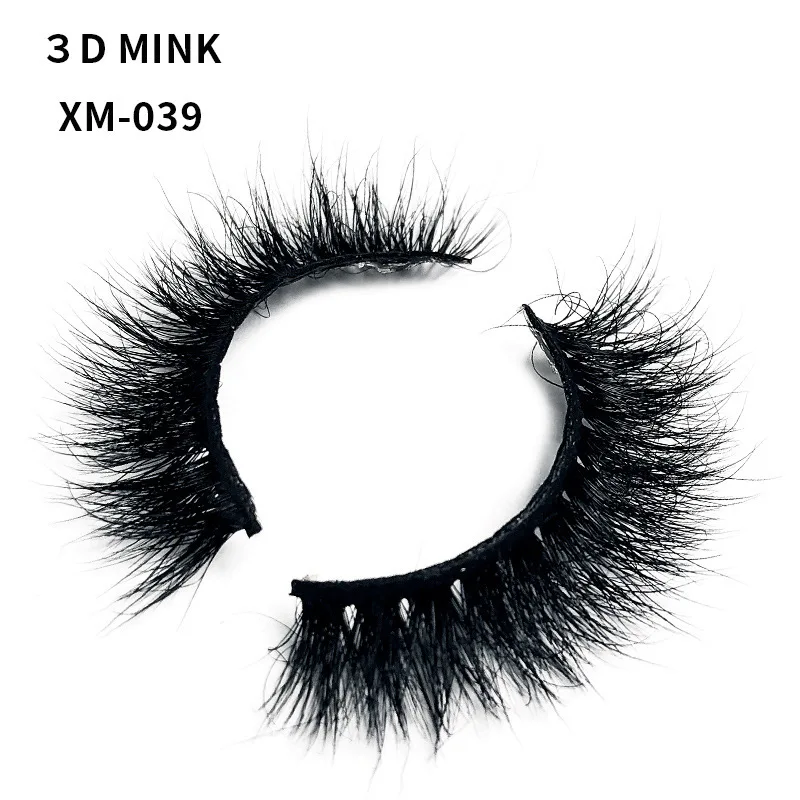 Ручной 3d норковые накладные ресницы натуральный длинный светильник телесный вид
