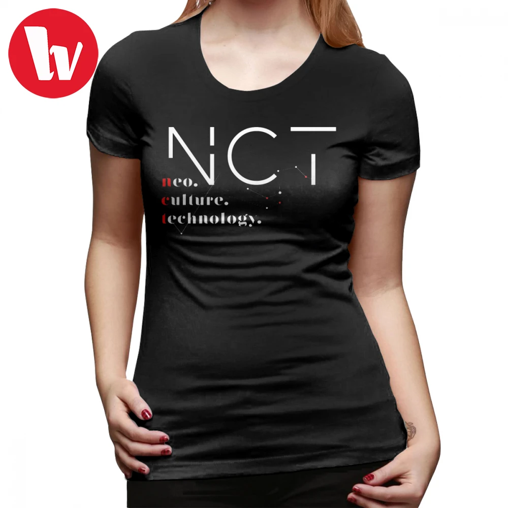 Nct футболка NCT Neo культуры Технология с коротким рукавом для женщин круглым