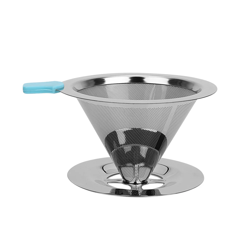 Сетчатый фильтр для кофе воронка многоразовый из нержавеющей стали чая кухонный