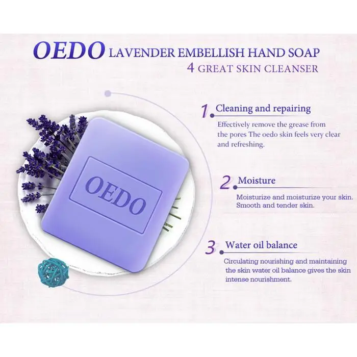 Handmade Facial Soap Moisturizing Lavender Face Skin Pore Cleaning Washing Sterilized Natural Ingredient Foam Bubble | Красота и