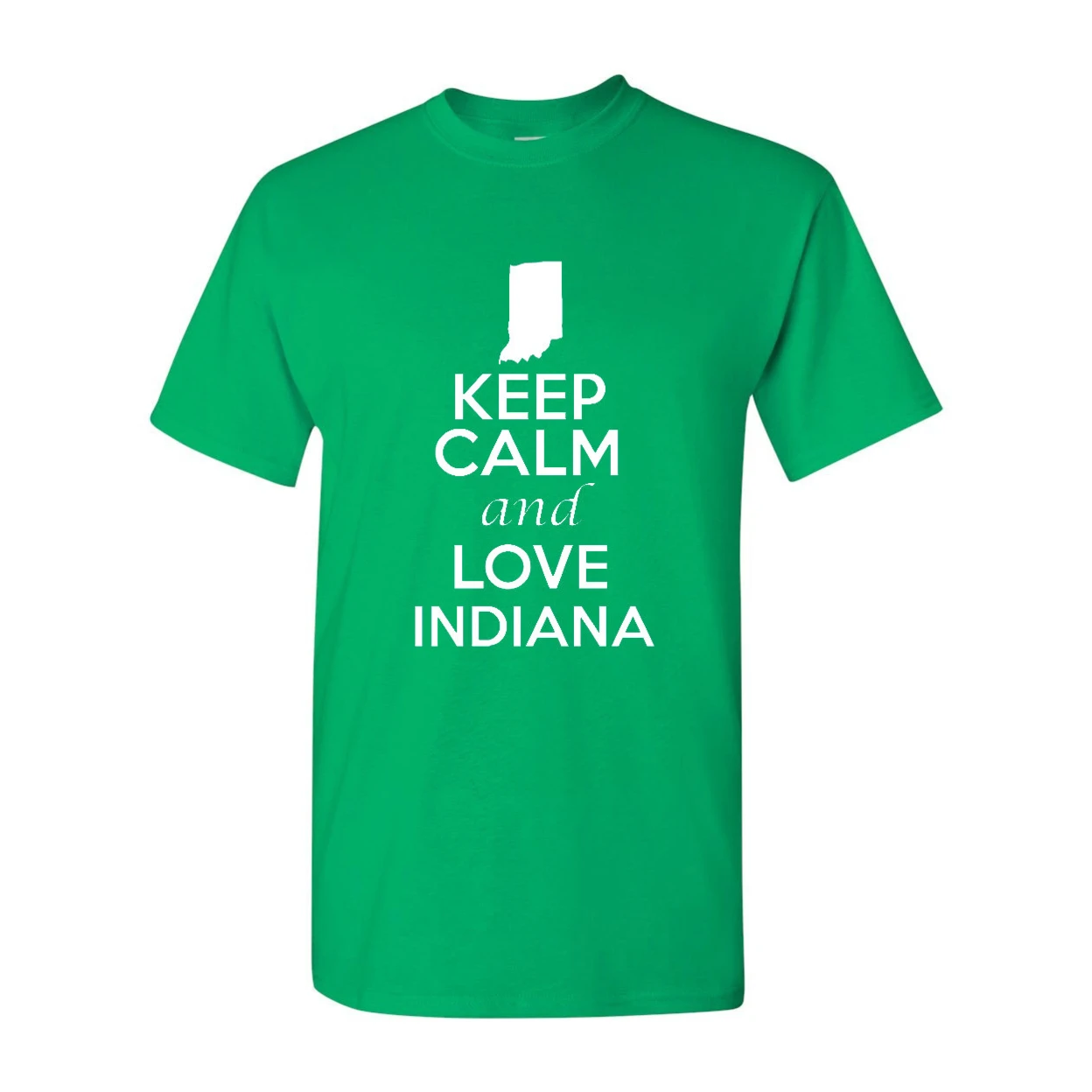 Keep Calm and Love Индиана взрослая Футболка Tee |