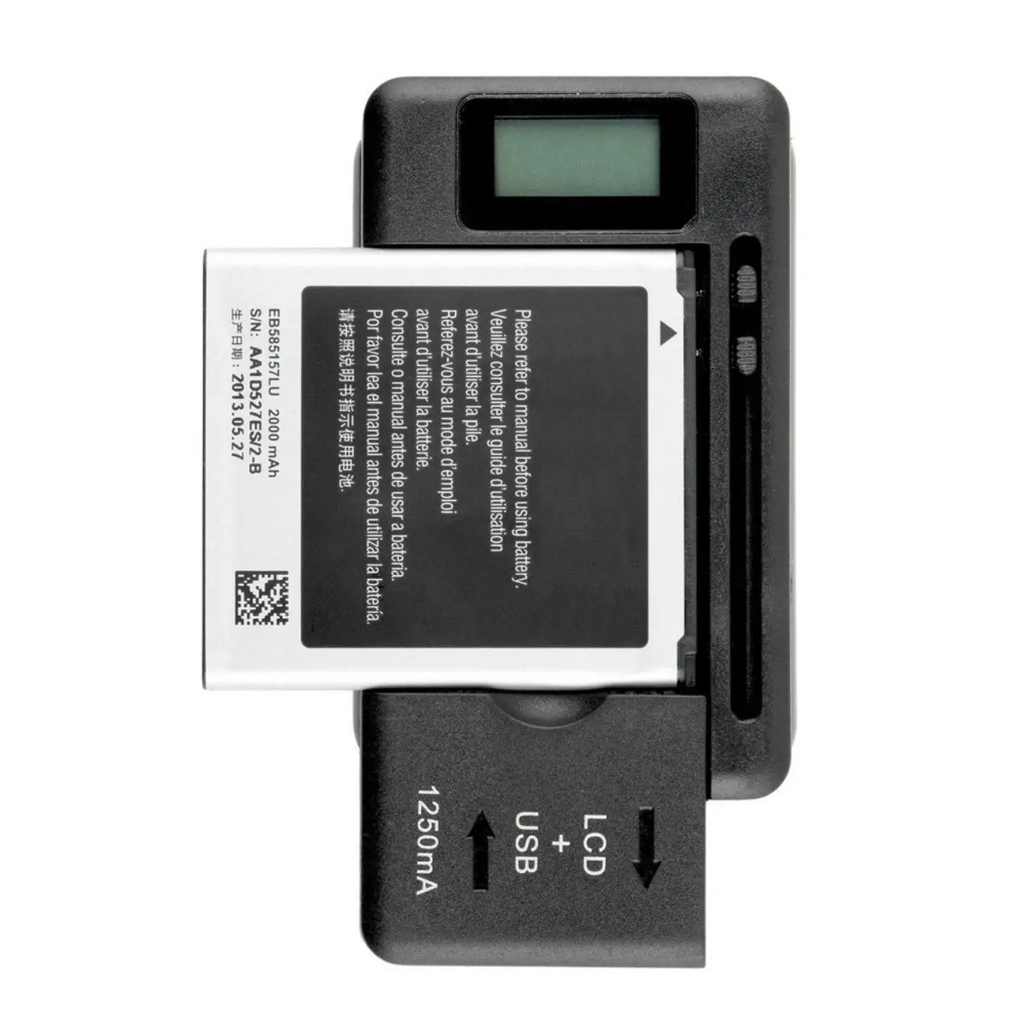 General Charger LCD Display Smart USB DC 4.35V Fast With indication function Black Lithium battery | Мобильные телефоны и