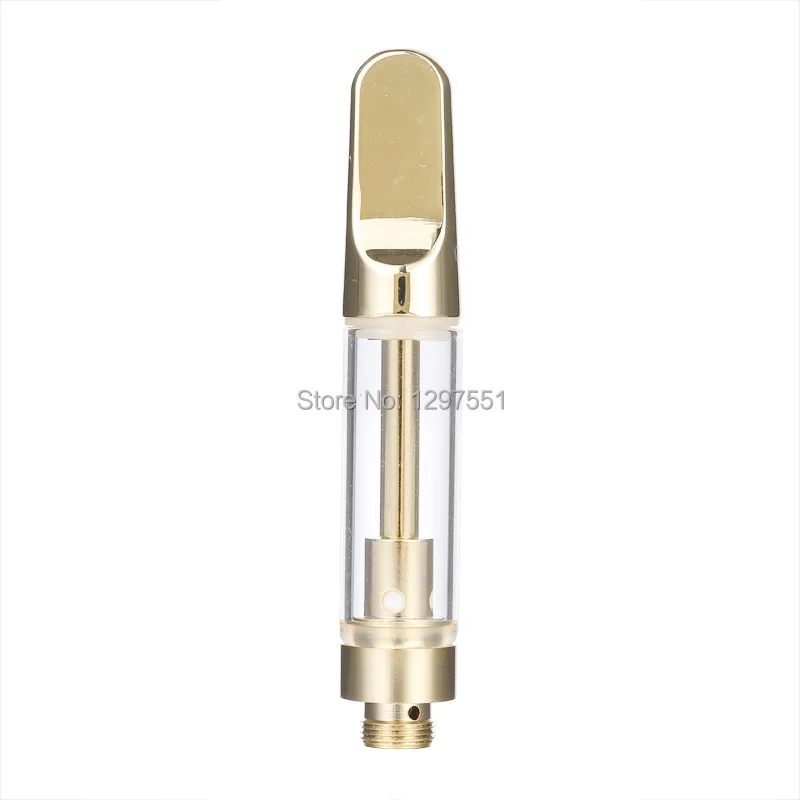 5pcs vape pen gold cartridges ceramic Coil oil cbd Atomizer 0.5ml 1.0ml capacity 510 Thread for e-cigarette Preheat battery | Электроника
