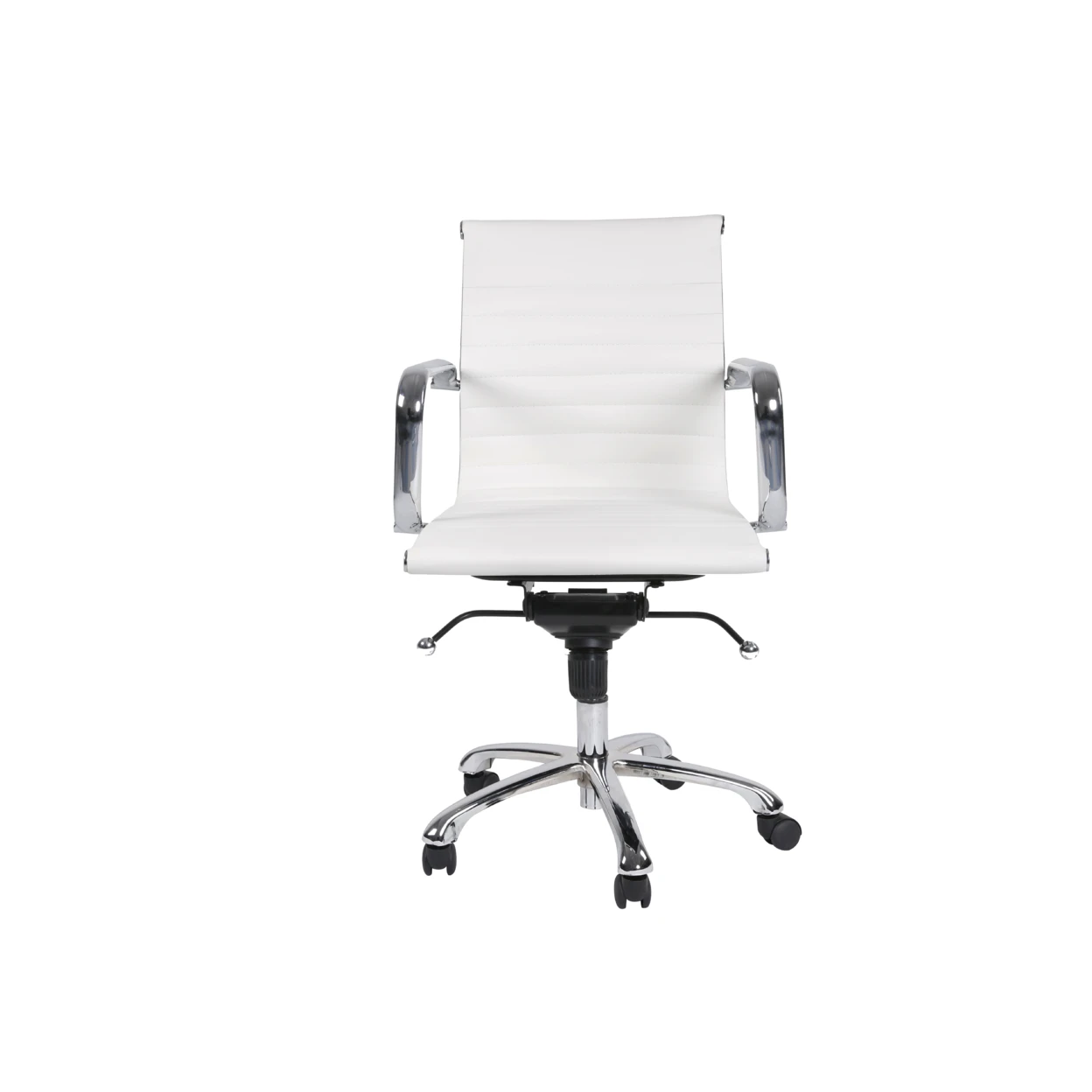 Delancey Mid Back Регулируемый офисный стул в белом цвете|Офисные стулья| |