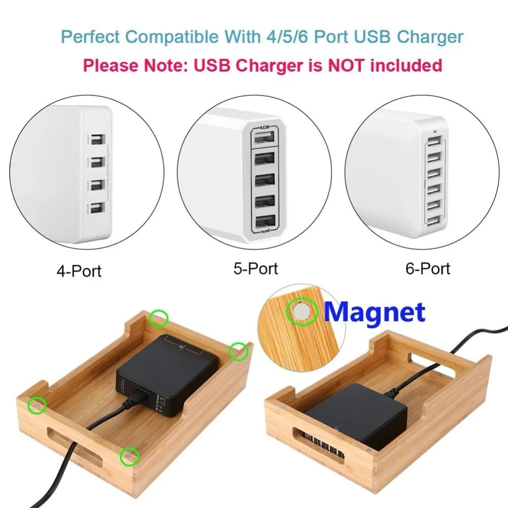 Бамбуковый деревянный зарядная док станция мобильный телефон стенд Зарядное