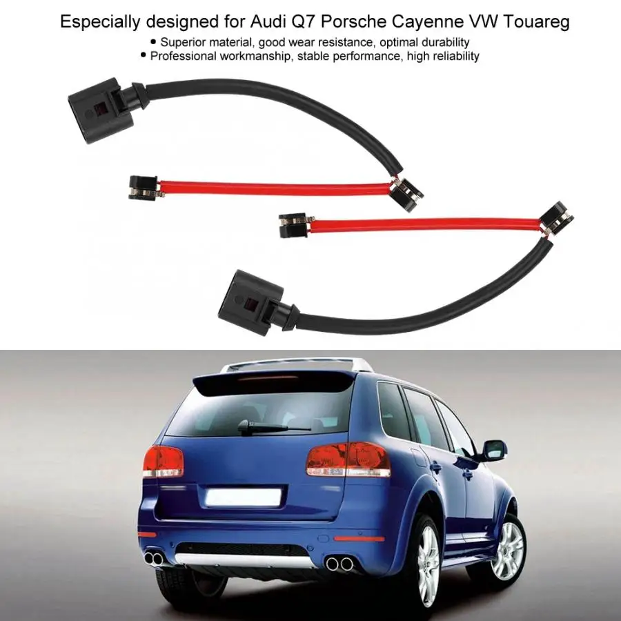 2 шт./компл. датчик износа задних тормозных колодок 7L0907637C для Audi Q7 Porsche Cayenne VW Touareg