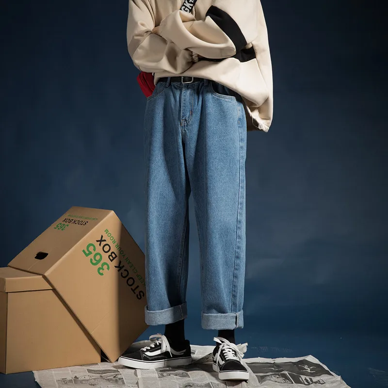 2018 мужские Мешковатые повседневные широкие брюки Стрейчевые классические карго