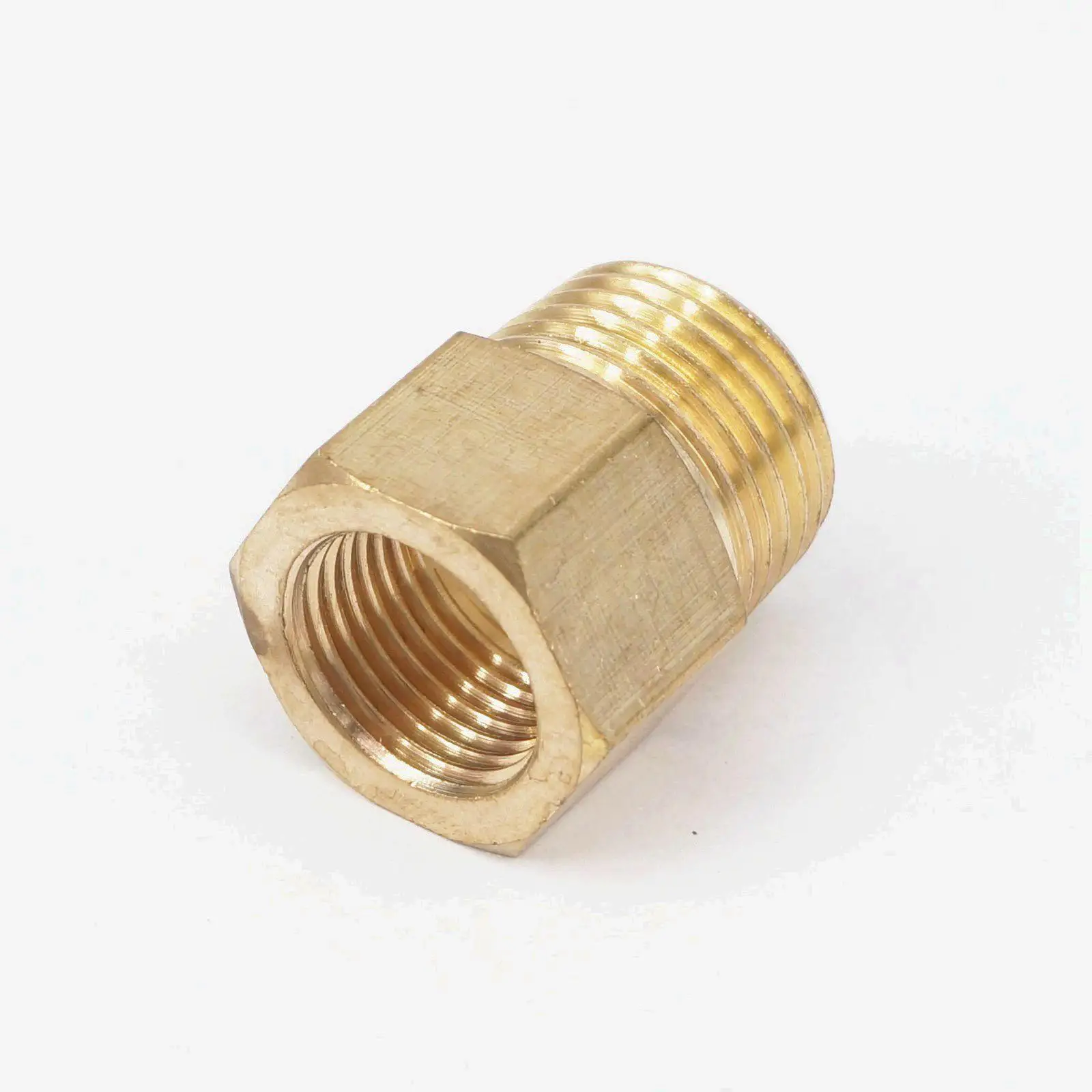Латунный фитинг для труб с наружной резьбой NPT 1/2 дюйма x 3/8 Женский переходник
