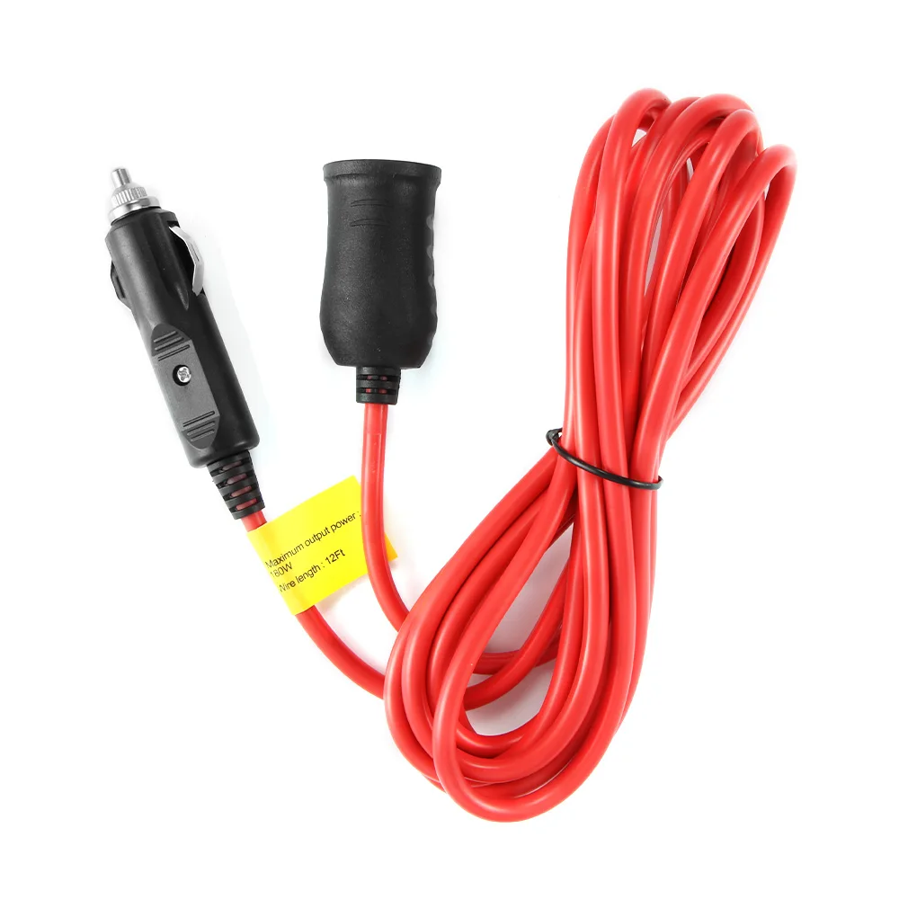 

12V 24V Cigarette Lighter Extension Cable 3.6M Car Cigarette Lighter Cable Supply Heavy DutyWire Cord Wire Adapter Power