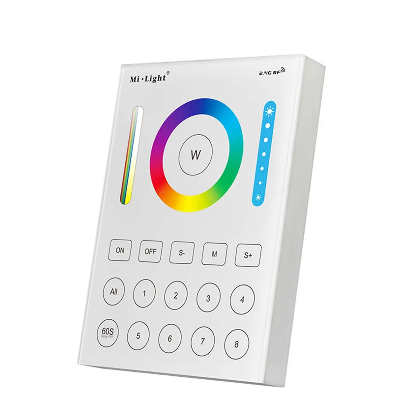 CLAITE B8 8 Zones настенное крепление смарт панель LED диммер контроллер работает с RGB + CCT