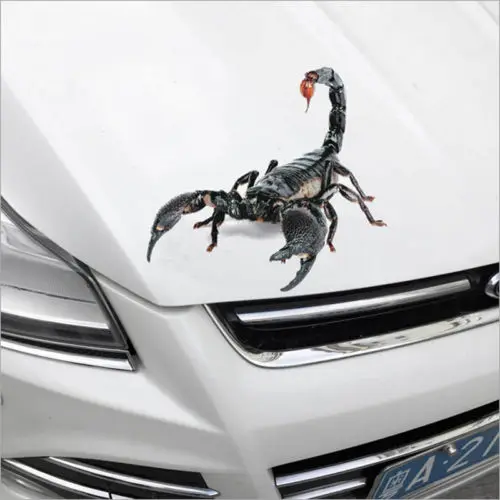 3D паук-Скорпион животный принт окна автомобиля бампер средства ухода за кожей