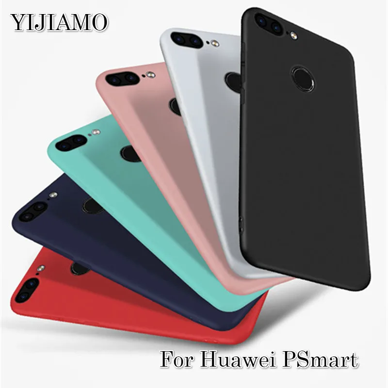 Мягкий силиконовый чехол YIJIAMO для Huawei PSmart матовый P Smart из ТПУ телефона FIG LX1 LX2 LX3 LA1 5