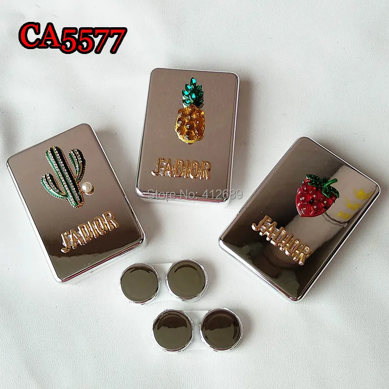 2 пары серебристый светоотражающий Дорожный Чехол для контактных линз|Очки