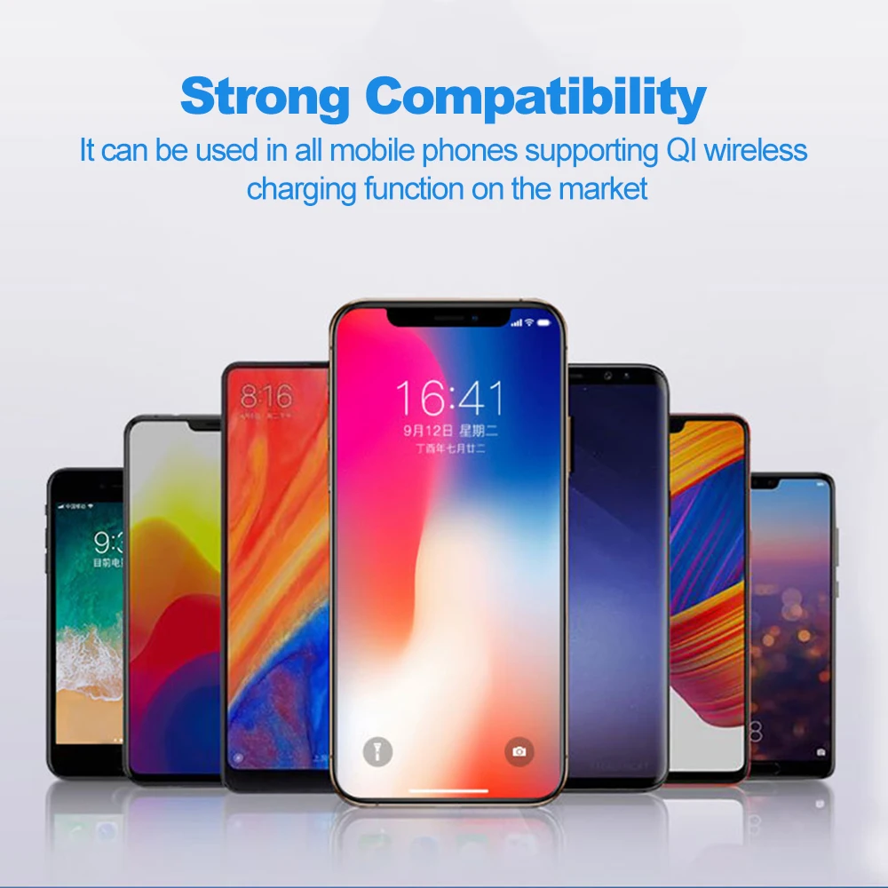 QI Wireless Charger Power Bank 8000mAh Portable Powerbank Dual USB External Battery Pack For Iphone | Электроника