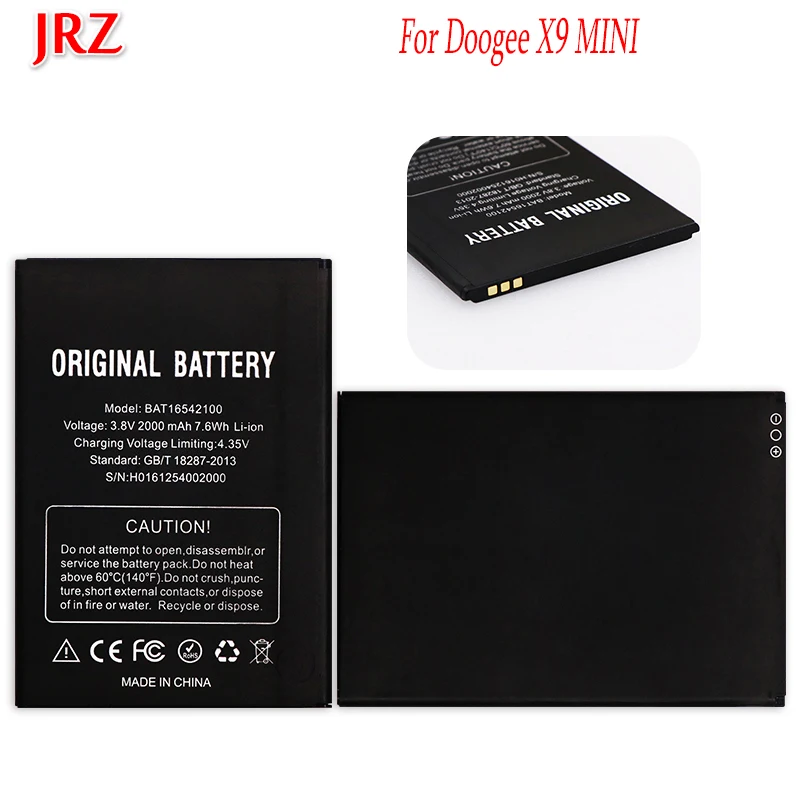 Для Doogee X9 мини Батарея 5 0 дюймов BAT16542100 Bateria Batterij аккумулятор 2000 мАч|battery for doogee|battery