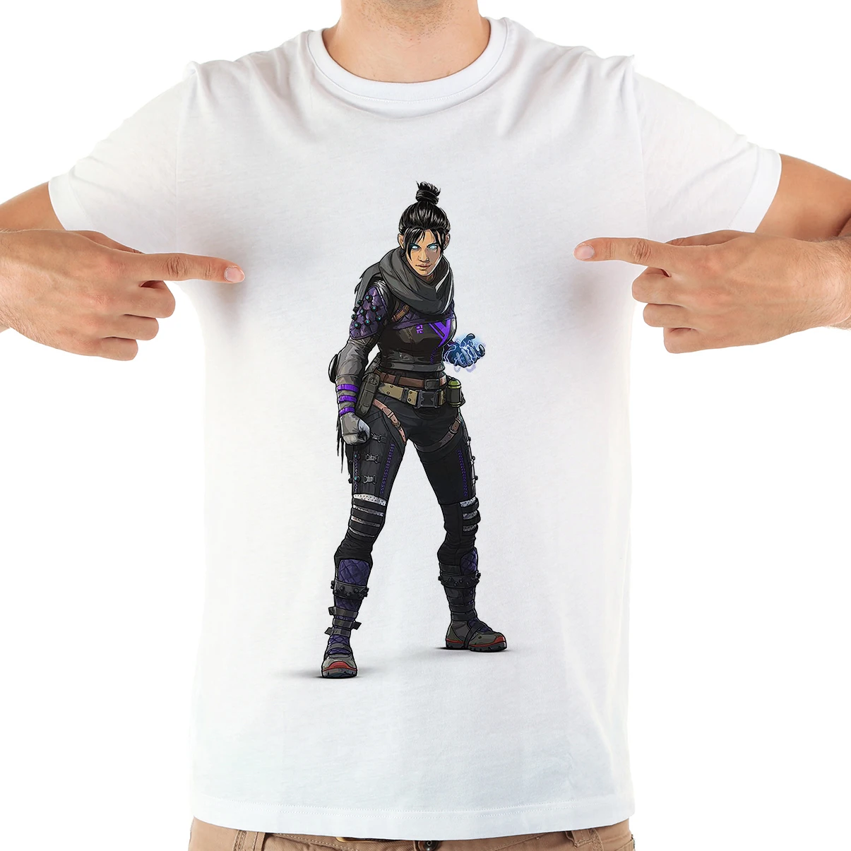 Забавная Мужская футболка apex legends с каустическим следопытом Бангалора Новинка