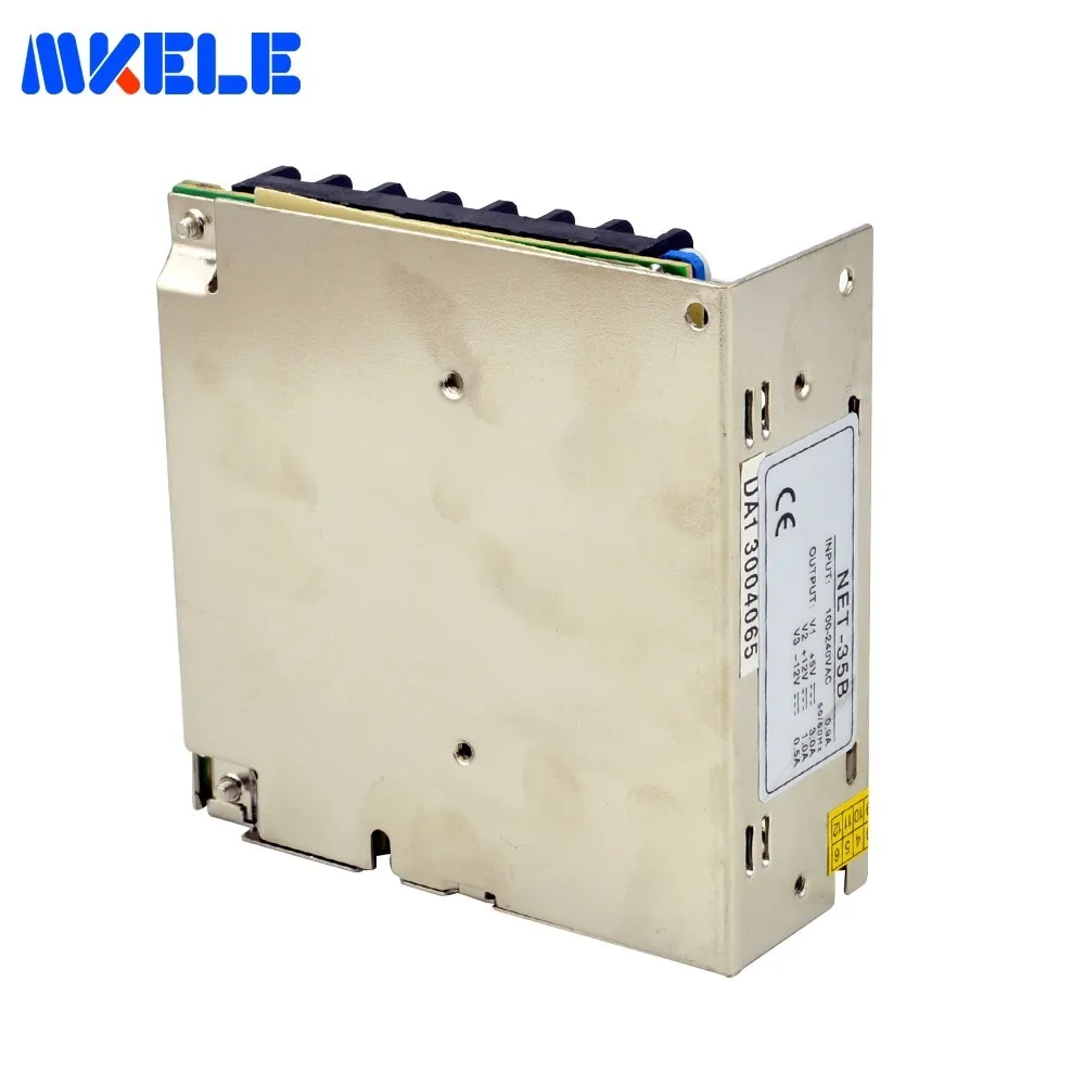 AC100-240V Input To DC 5v 12v -5v Switching Power Supply Triple Output Type 35W 3A 1A 0.5A NET-35A CE SMPS For LED Strip | Обустройство