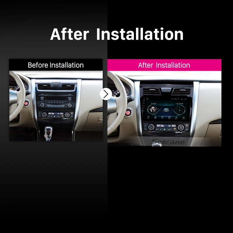 Мультимедийный плеер Seicane сенсорный экран 9 дюймов Android 8 1 HD GPS для Nissan TEANA 2013-2014 гг.