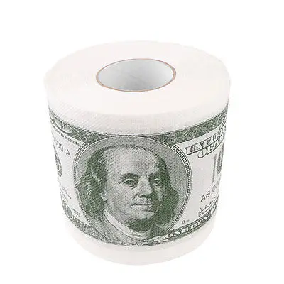US Money мягкое полотенце для туалетной бумаги рулон ванной денег одежда очистки |