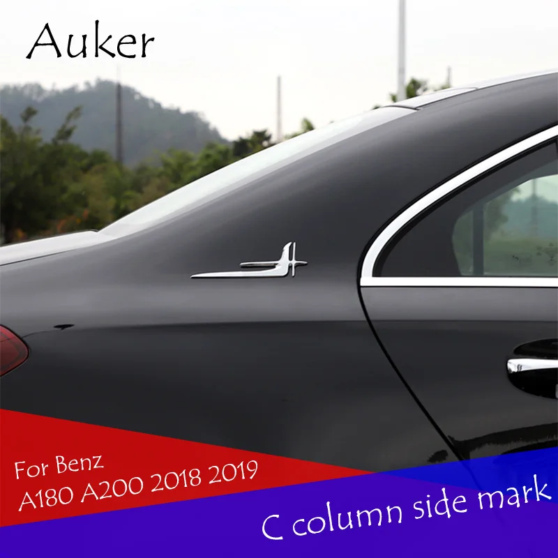 Для Mercedes Benz A Class A180 A200 2018 2019 автомобильный значок на угол заднего стекла эмблема