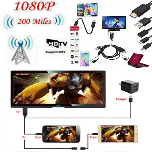 Горячая Распродажа Универсальный Android телефон MHL Micro USB к HDMI 1080P HD ТВ кабель