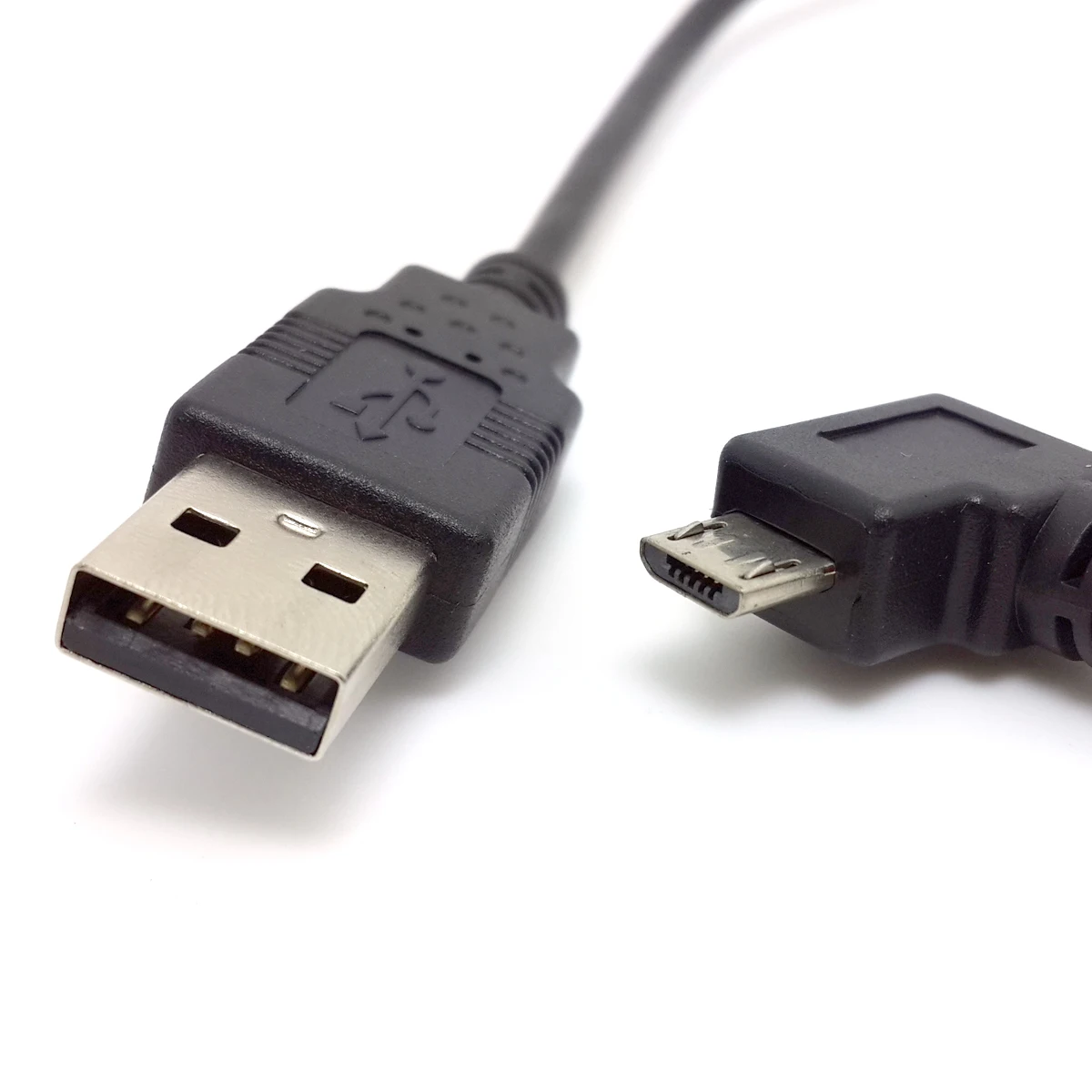 Кабель L формы 90 градусов угол соединитель нейлон Ткачество микро USB зарядка