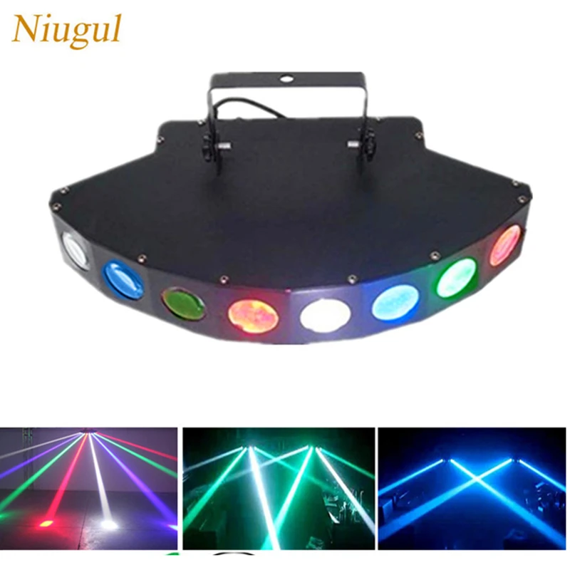 RGBW 8X10 W луч сканирует DMX512 DJ танцевальный бар кофе Рождественская домашняя