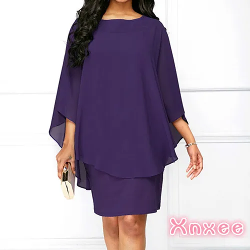 Женское мини-платье Летний стиль 2020 однотонное повседневное Свободное платье с