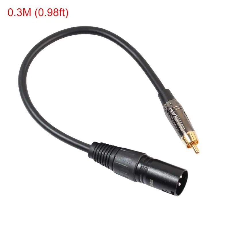 3Pin XLR штекер в один RCA аудио свинец/сигнал/патч линия Mic миксер кабель конвертер| |