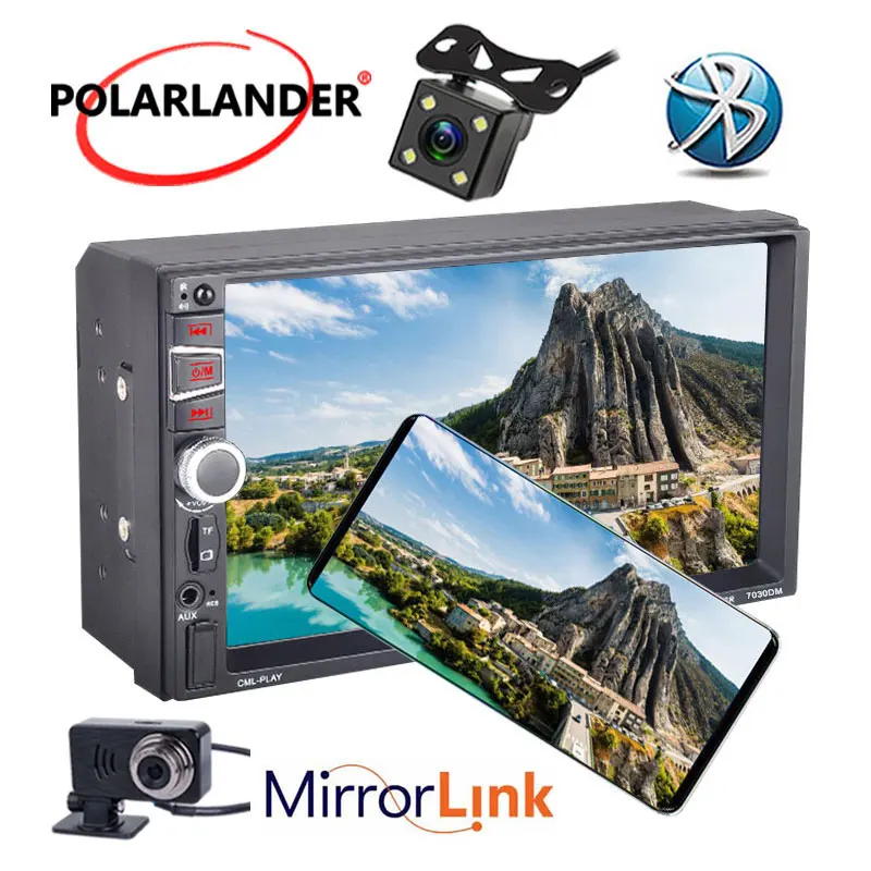 Автомобильное радио DVR 7 &quot 2 Din HD видео воспроизведение USB зарядное устройство без