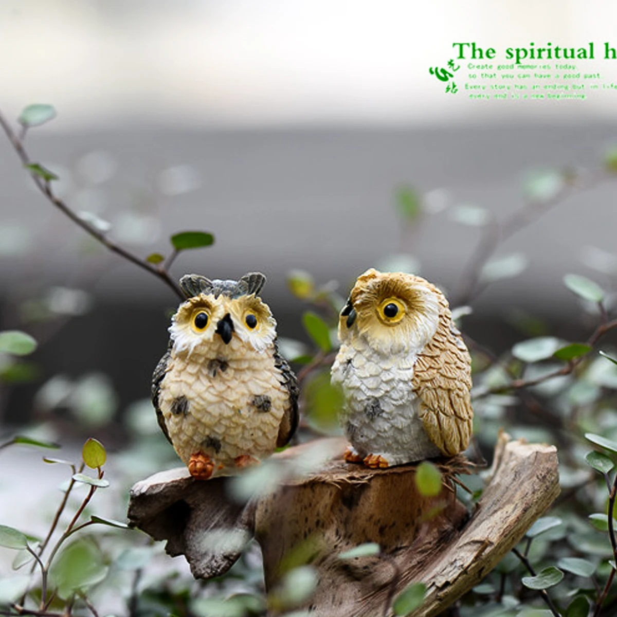 4 шт. декоративные микро украшения в виде совы из смолы для дома сада многократных