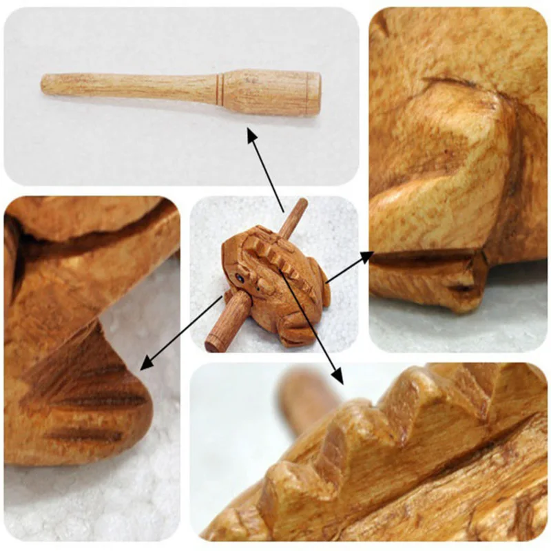 Модные деревянные игрушки лягушки животные денежная Жаба клакеры детский